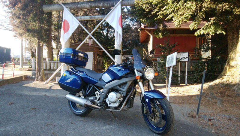 CAGIVA RIVER at 黒髪神社